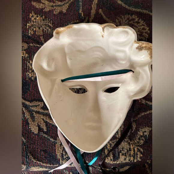Ceramic Mask Clay Art of San Francisco -1988 vintage collectible wall mask - Picture 4 of 5